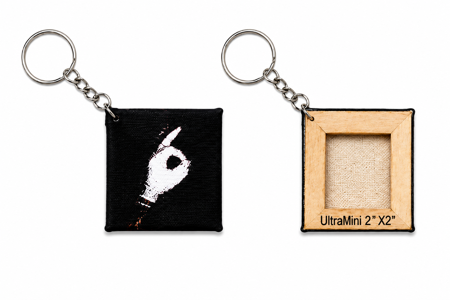 Custom Mini Canvas Keychain